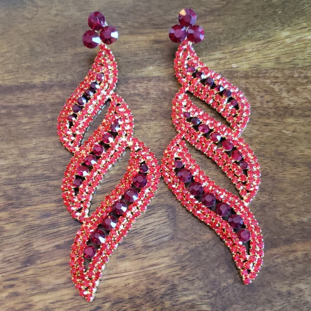 Red Stone Earrings